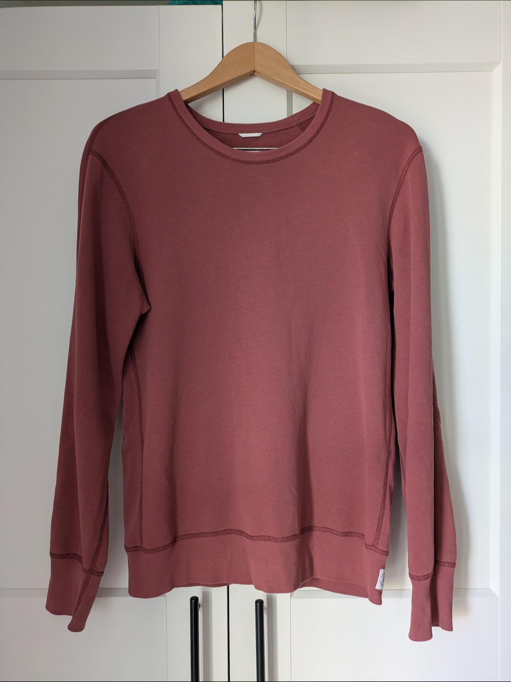 Men's Reigning Champ 100% Lightweight Terry Cotton Crewneck Sweater – Dusty Rose